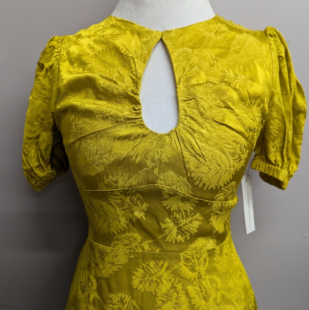 Lani the Label Gold Yellow Midi Dress - Picture 3 of 9